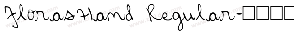 FlorasHand Regular字体转换